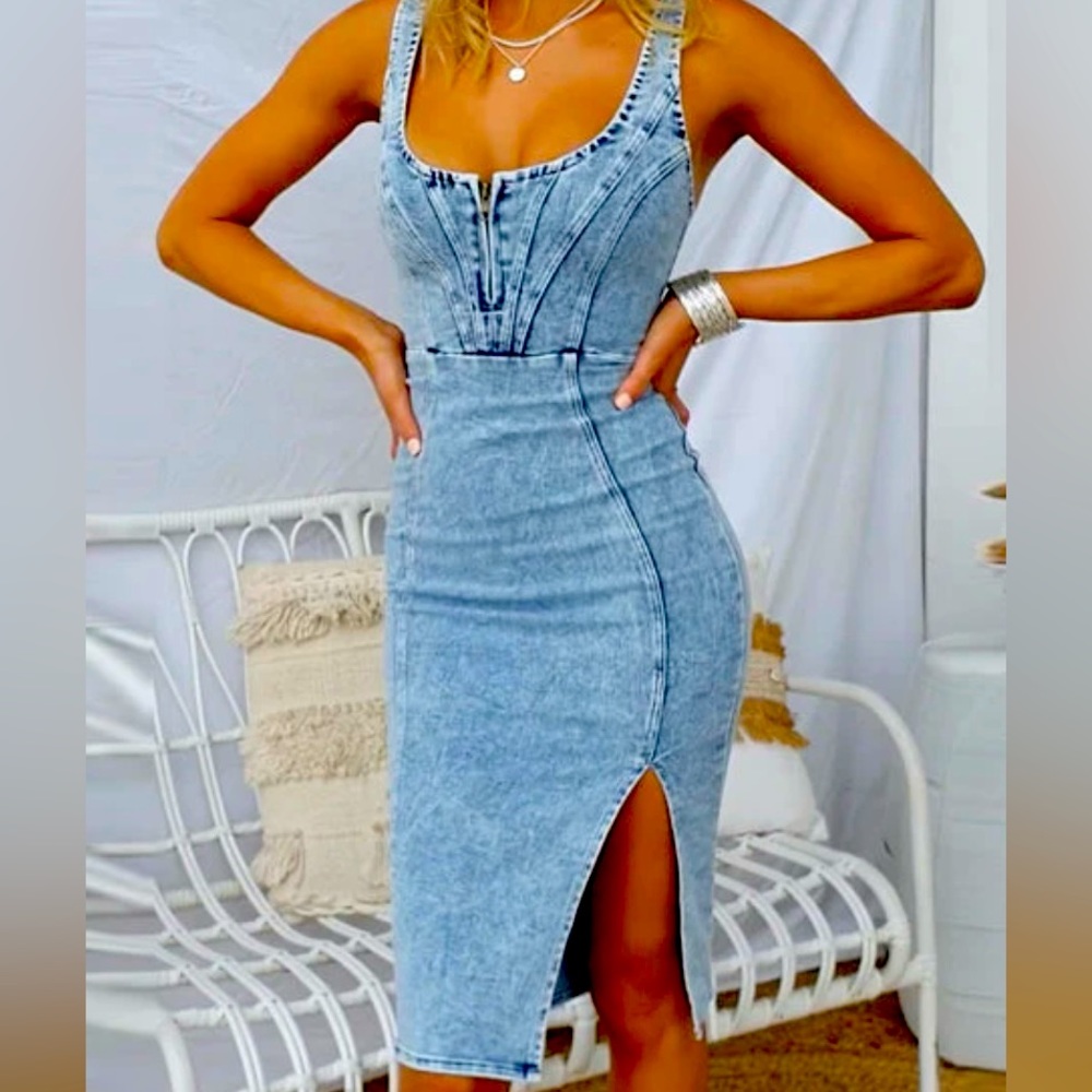 Denim dress